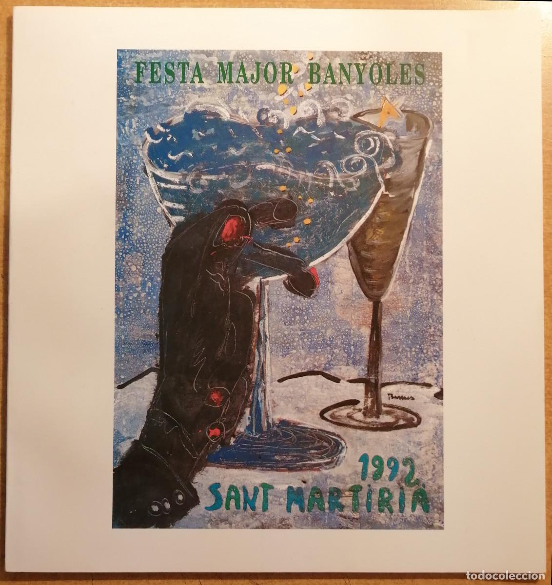 Coleccionismo: programa de Festa Major de Sant Martiri&agrave; de Banyoles correspondiente al a&ntilde;o 1992 - cartipas