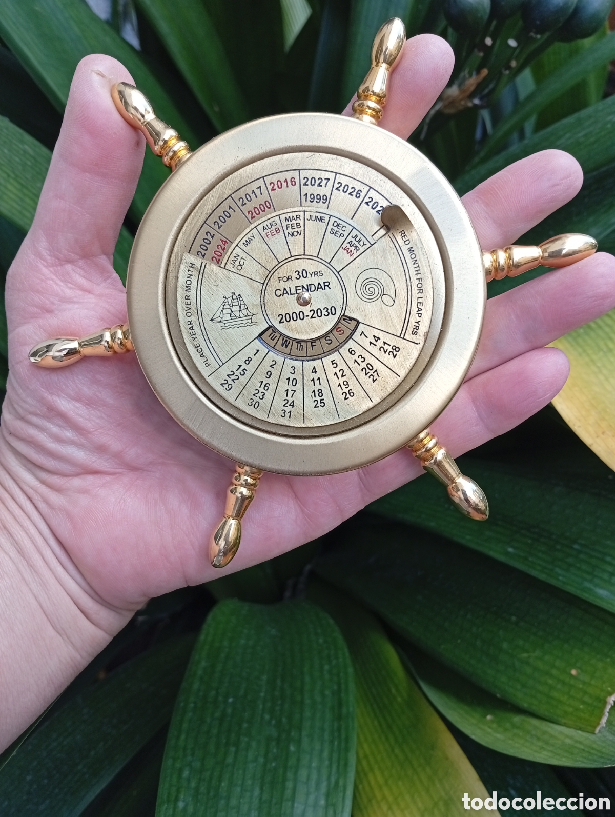 Collecting: CALENDARIO PERPETUO EN LATON 2000- 2030 . TIMON NAUTICO