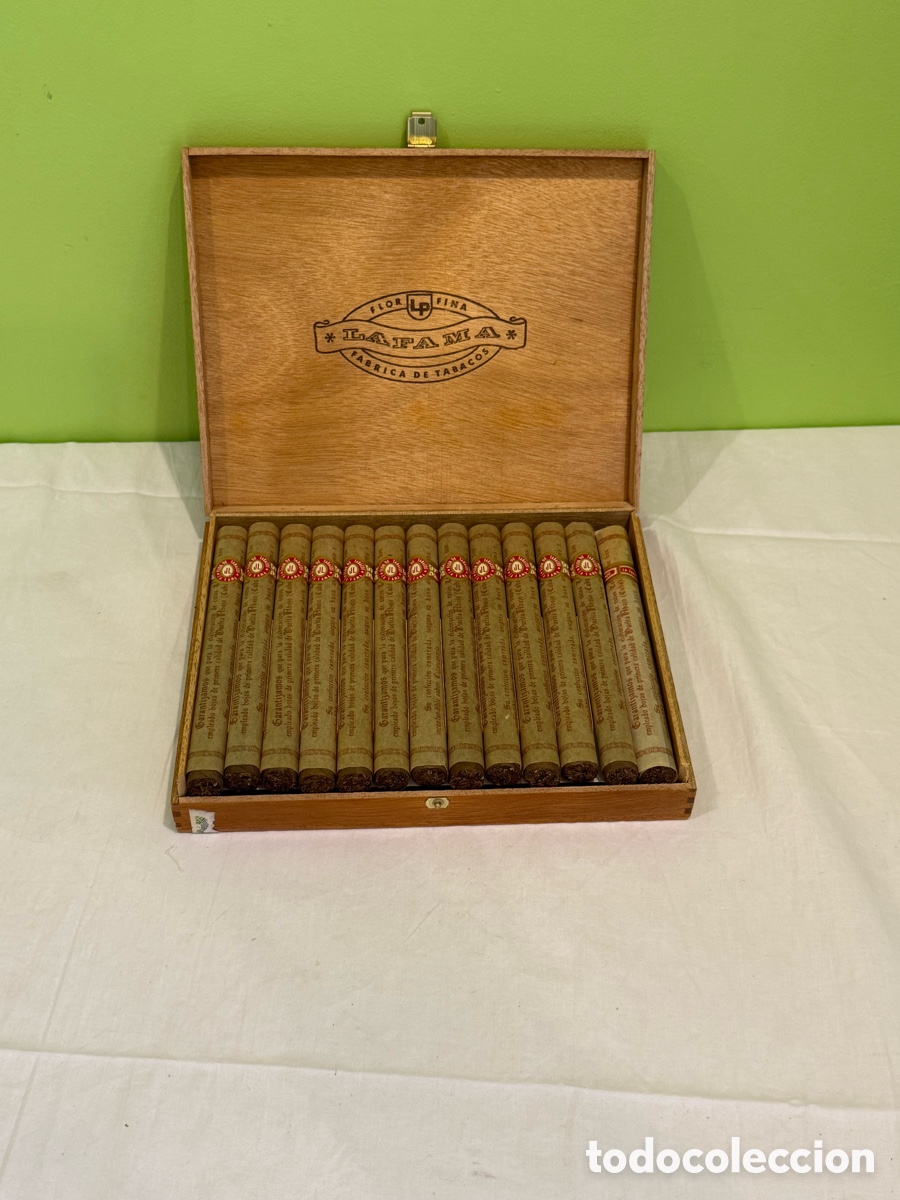 Colecionismo: Antigua Caja de Puros La Fama Flor Fina &ndash; Puros en Papel de Seda Original &ndash; Colecci&oacute;n
