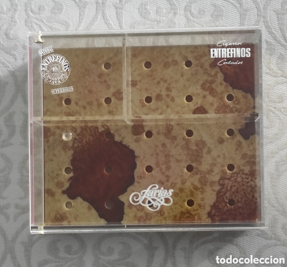 Coleccionismo: CAJA METACRILATO PARA GUARDAR Y CONSERVAR PUROS - LOGOS CON PUBLICIDAD