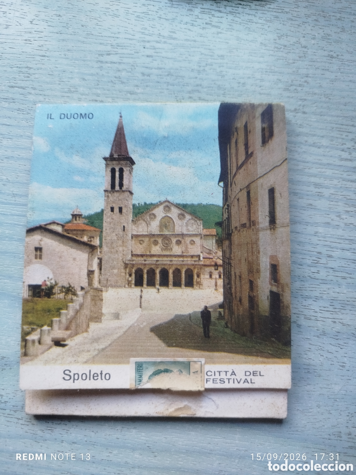 Coleccionismo: Antigua caja cerillas italiana 10 x 9cm