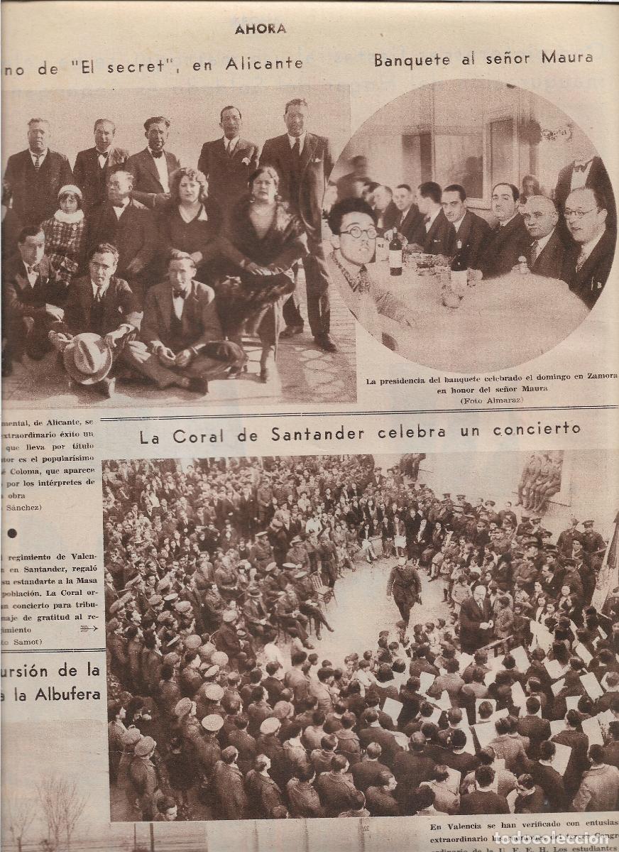 Coleccionismo: A&Ntilde;O 1933 RECORTE PRENSA CONCIERTO CORAL DE SANTANDER GRATITUD REGALO CORBATA PARA SU ESTANDARTE