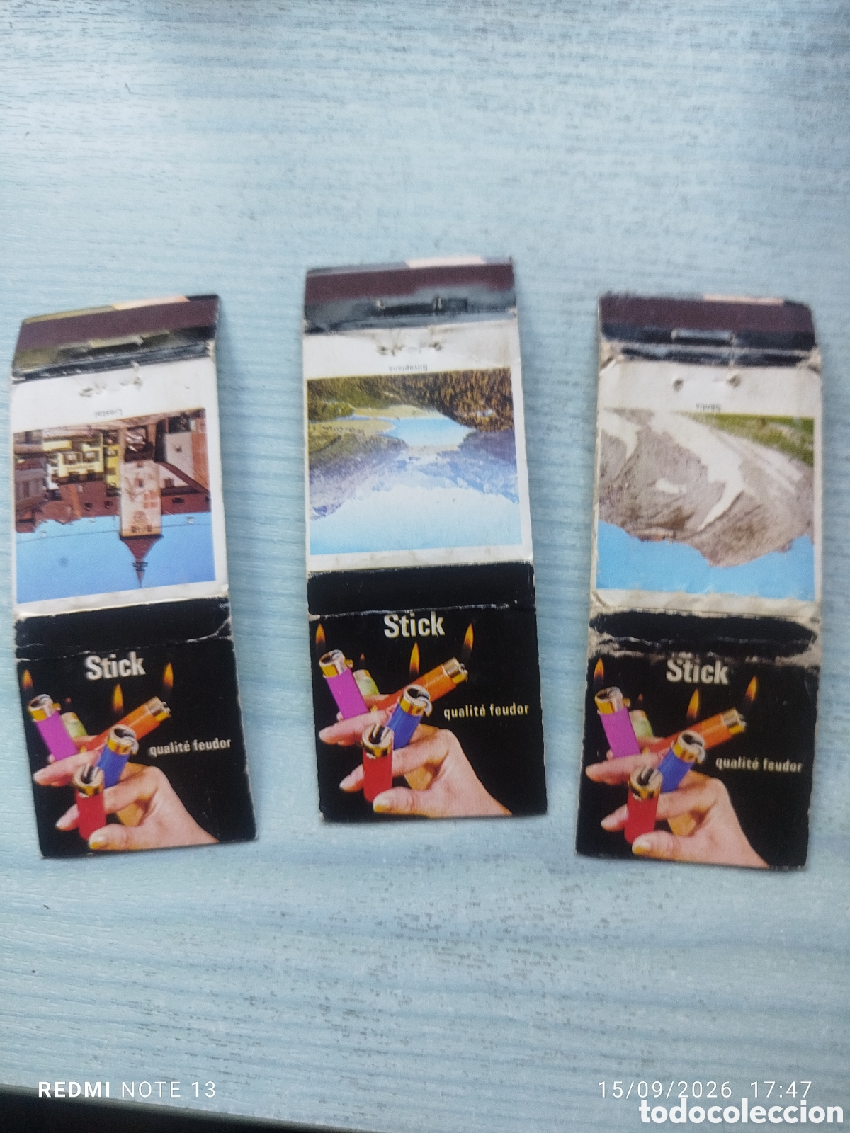 Coleccionismo: 3 cajas cerillas. Suiza stick clliper.en plancha