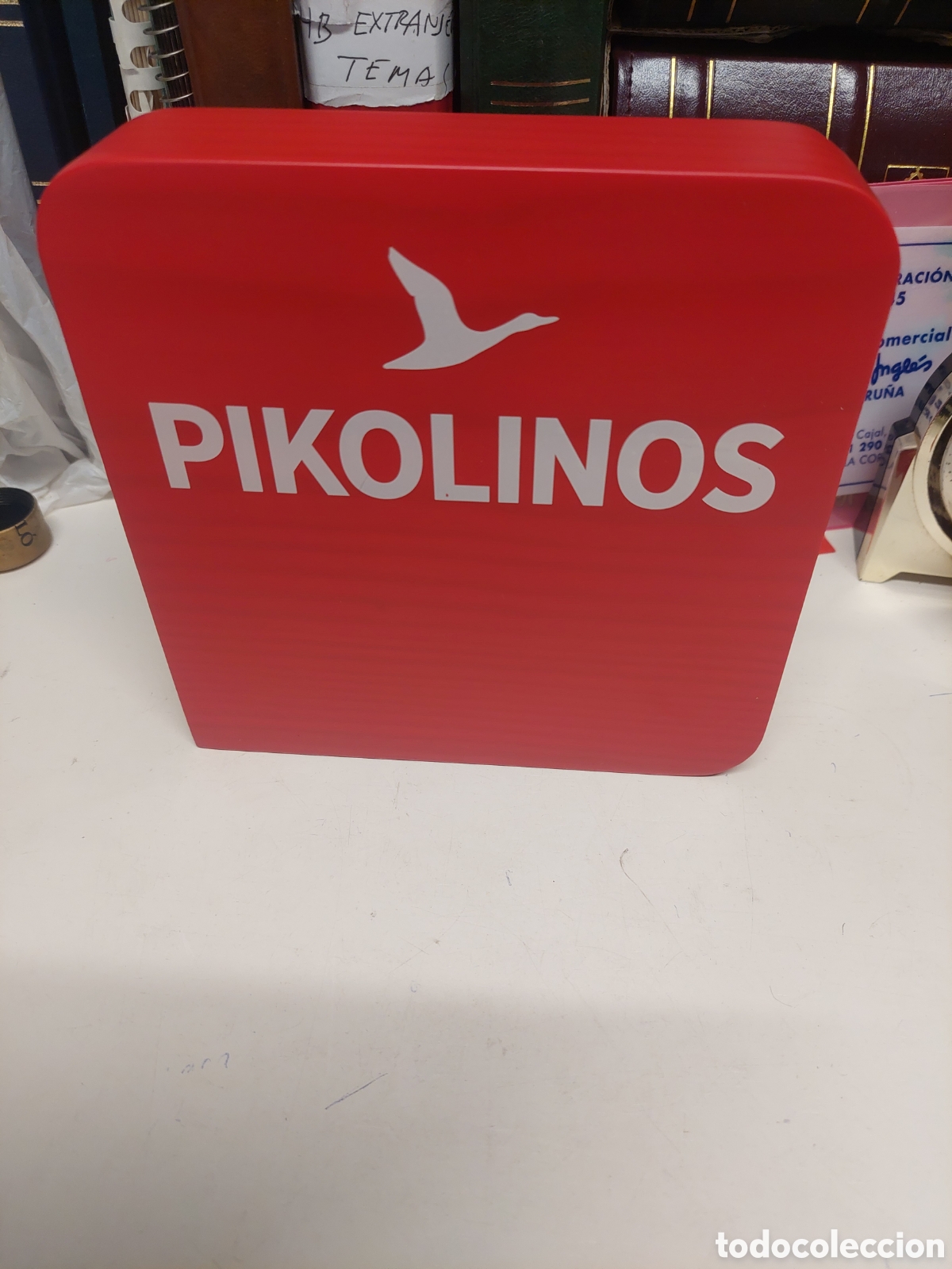 Coleccionismo: EST&Aacute;TICO PUBLICIDAD ZAPATOS PIKOLINOS MADERA
