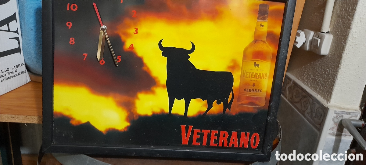 Colecionismo: Antiguo Reloj publicidad veterano