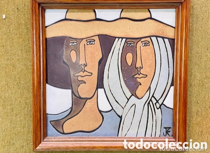 Collezionismo: Azulejo decoraci&oacute;n firmada