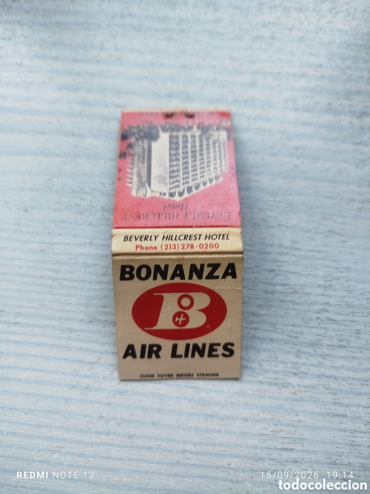 Coleccionismo: Caja cerillas aerol&iacute;neas bonanza