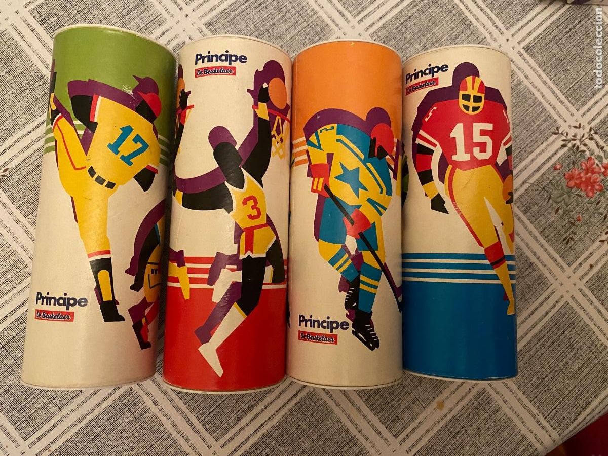 Coleccionismo: 4 PLUMIERS PORTALAPICES PUBLICIDAD GALLETAS PRINCIPE DE BEUKELAR A&Ntilde;OS 80
