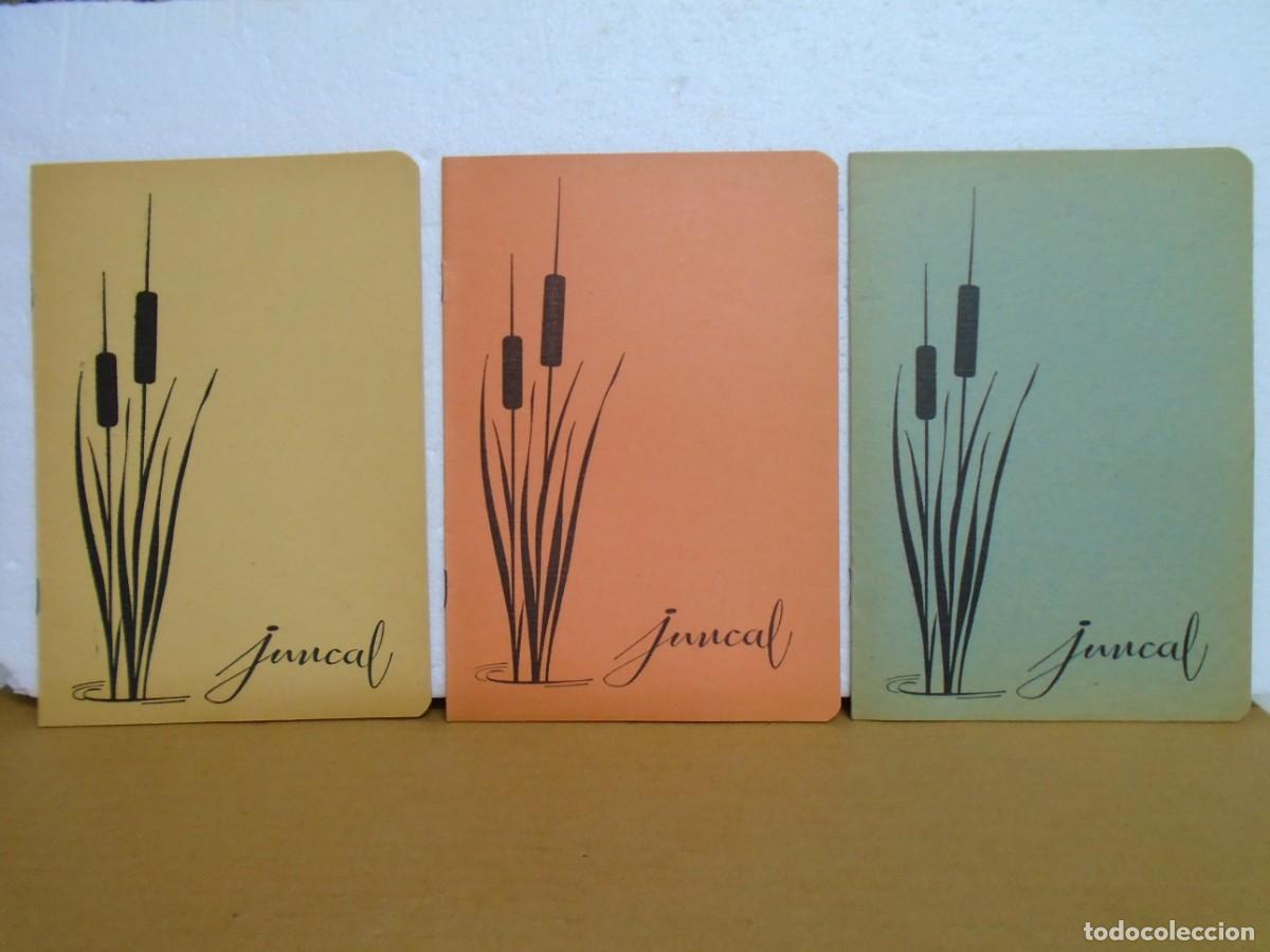 Coleccionismo: CUADERNOS ESCOLARES SIN USO,EDICIONES&rdquo;JUNCAL&rdquo; A&Ntilde;OS 60 (TRES COLORES)