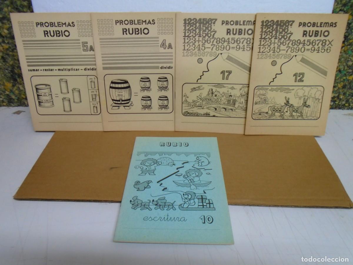 Coleccionismo: CUADERNOS ESCOLARES(5) SIN USO,EDICIONES &rdquo;RUBIO&rdquo; A&Ntilde;OS 70.