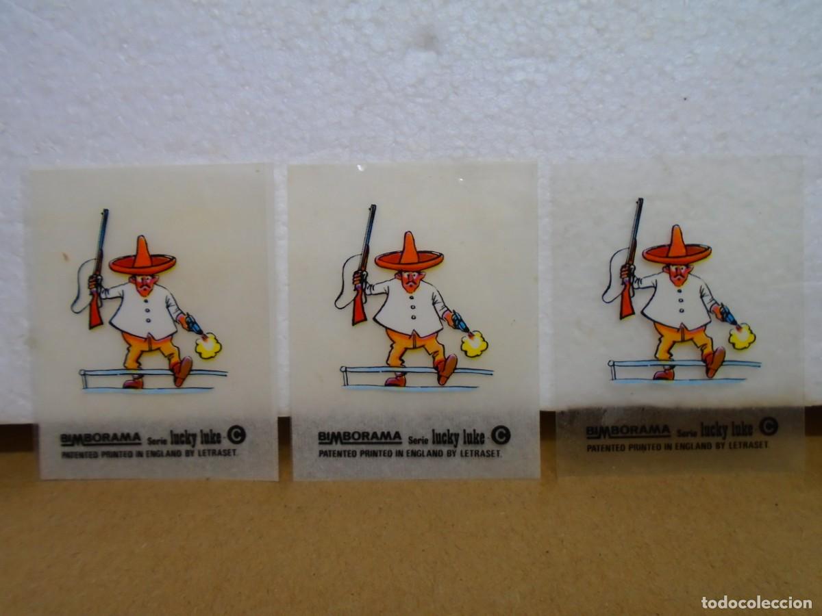 Coleccionismo: BIMBORAMA,SERIE LUCKY LUKE,LOTE DE 3 TRANSFERS IGUALES.