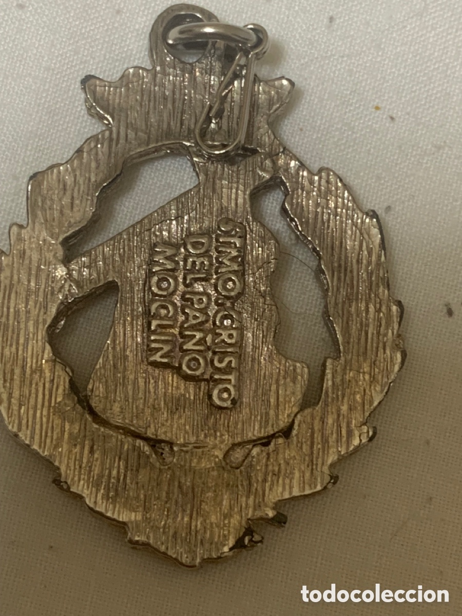 Coleccionismo: Medalla Sant&iacute;simo Cristo del Pa&ntilde;o &ndash; Mocl&iacute;n Granada &ndash; 5 cm - Foto 2