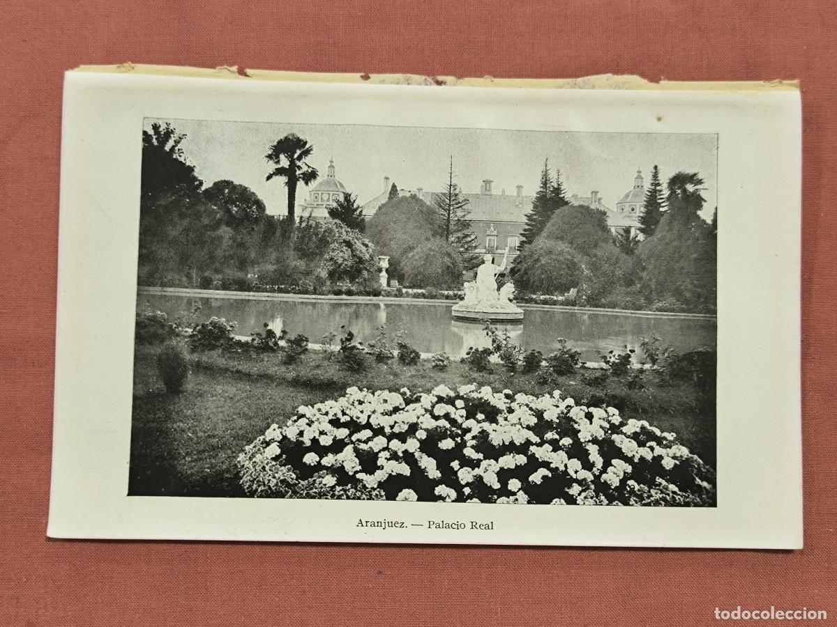 Collezionismo: L&aacute;mina Antigua Aranjuez Palacio Real &ndash; Fotograbado Jardines Coleccionismo