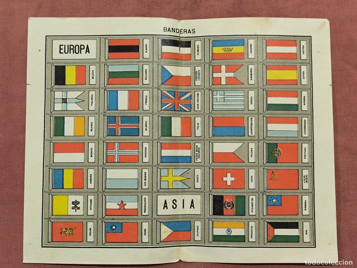 Collectionnisme: L&aacute;mina Antigua Banderas del Mundo Europa Asia &ndash; Coleccionismo Vexilolog&iacute;a