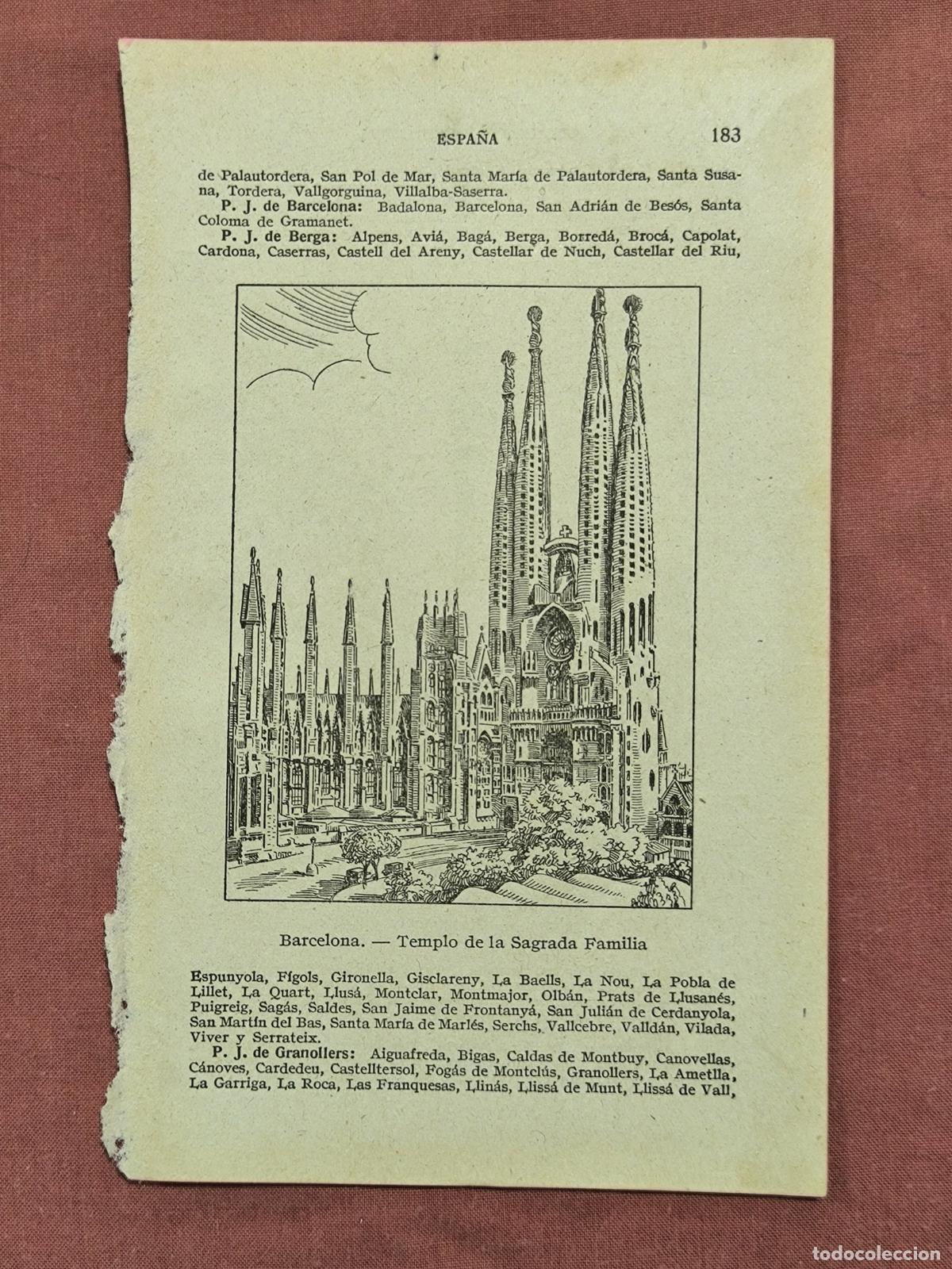 Collectionnisme: Antiguos Grabados Barcelona Sagrada Familia y Monumento a Col&oacute;n