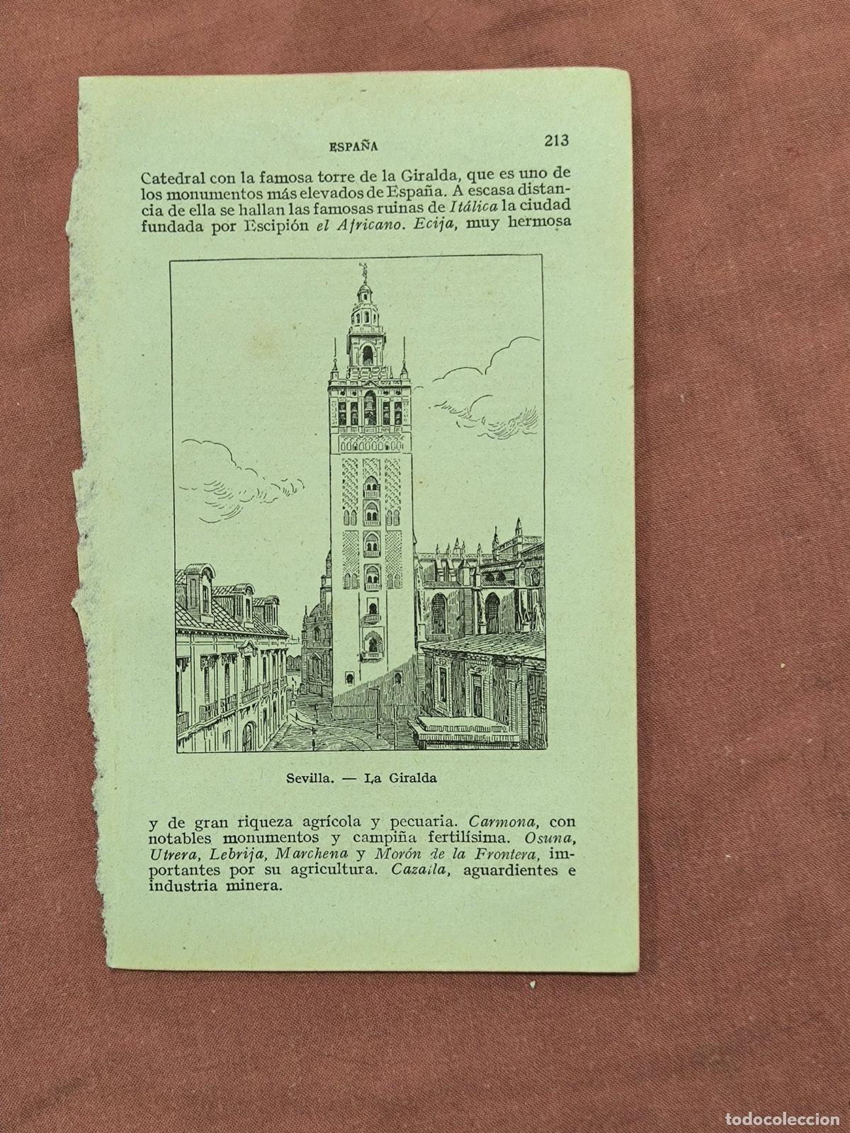 Collectionnisme: Antiguo Grabado Sevilla La Giralda &ndash; Vista Monumental de Coleccionismo