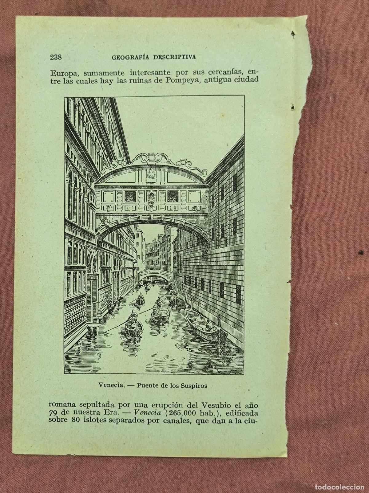 Colecionismo: Antiguo Grabado Venecia Puente de los Suspiros &ndash; Ilustraci&oacute;n de Coleccionismo