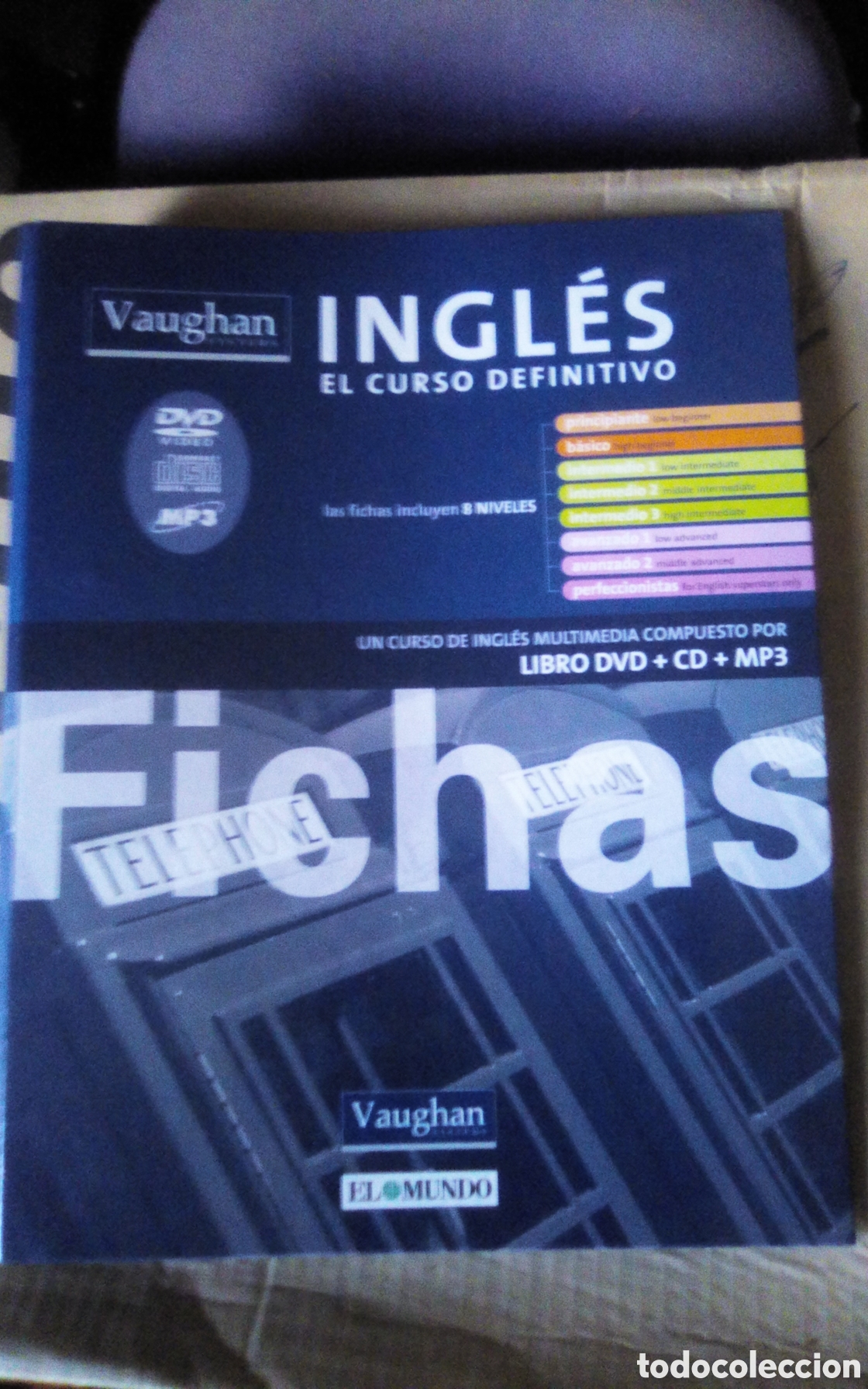 Coleccionismo: Carpeta para las fichas del coleccionable del curso de ingl&eacute;s Vaughan - El Mundo.