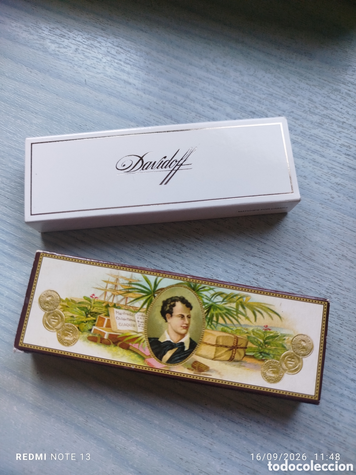 Coleccionismo: 3 cajas cerillas embarque y davidoff