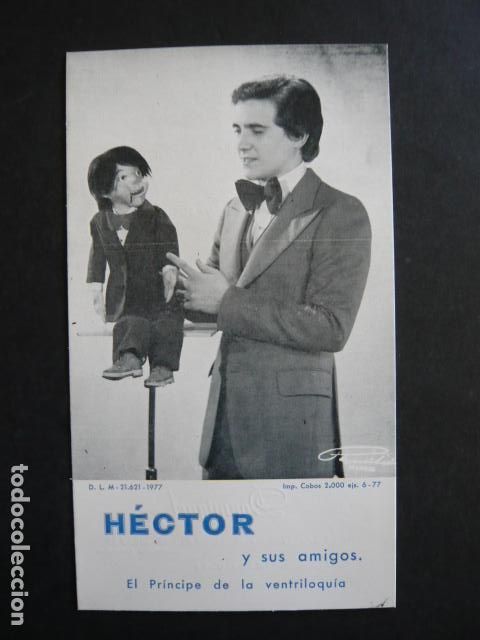 Colecionismo: HECTOR MARIONETA VENTRILOCUO TARJETA PUBLICIDAD
