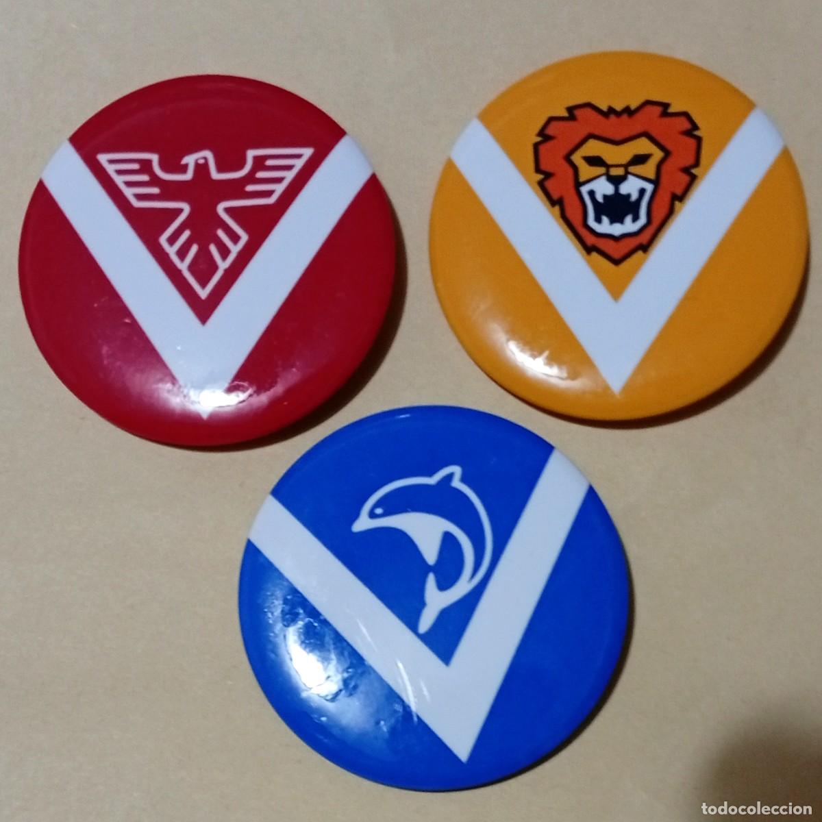 Coleccionismo: LOTE 3 CHAPAS BIOMAN LIVEMAN PINS SUPER SENTAI