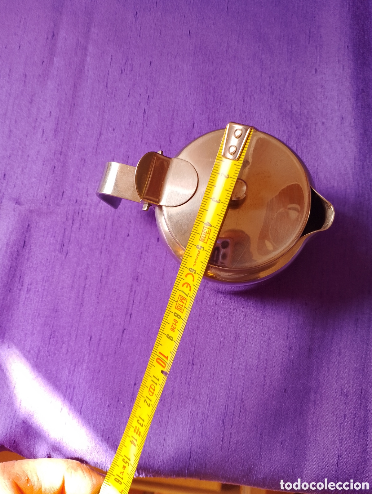 Coleccionismo: Jarrita de infusi&oacute;n de acero inoxidable. - Foto 3