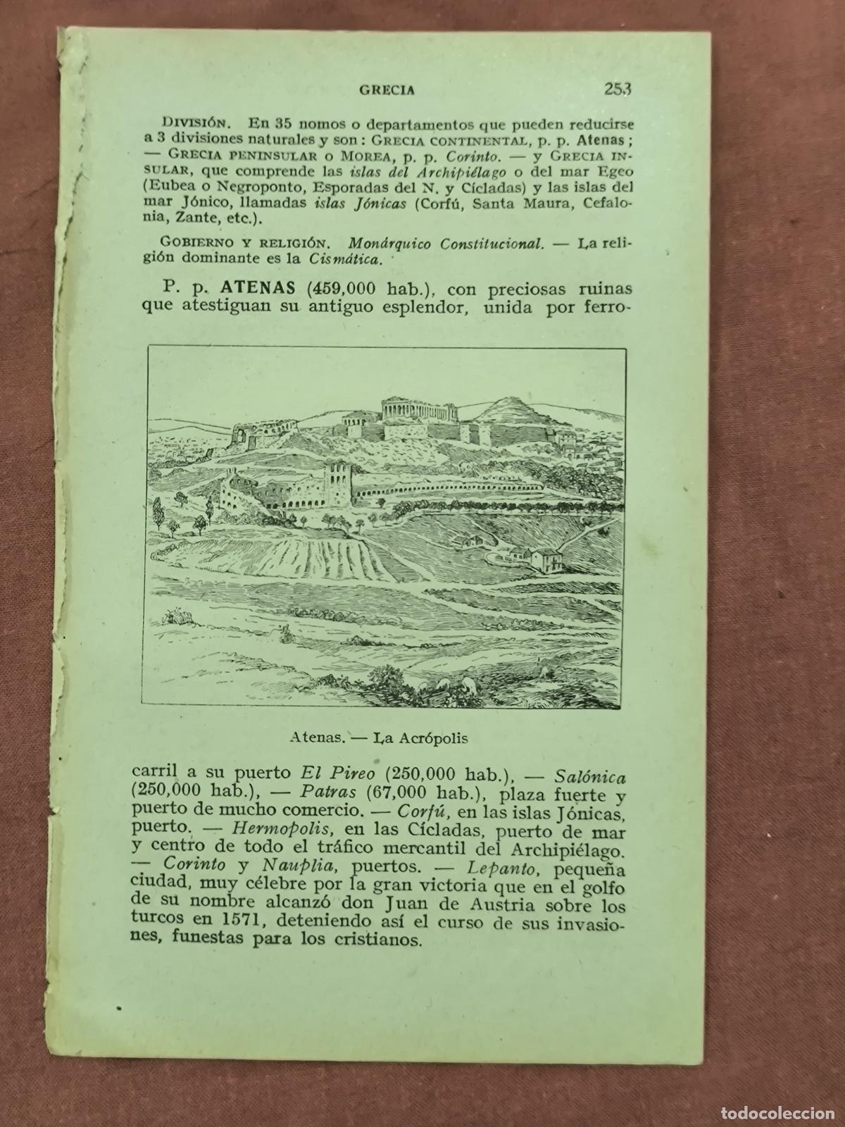 Colecionismo: Antiguo Grabado Atenas La Acr&oacute;polis &ndash; Grecia Vista Monumental Coleccionismo