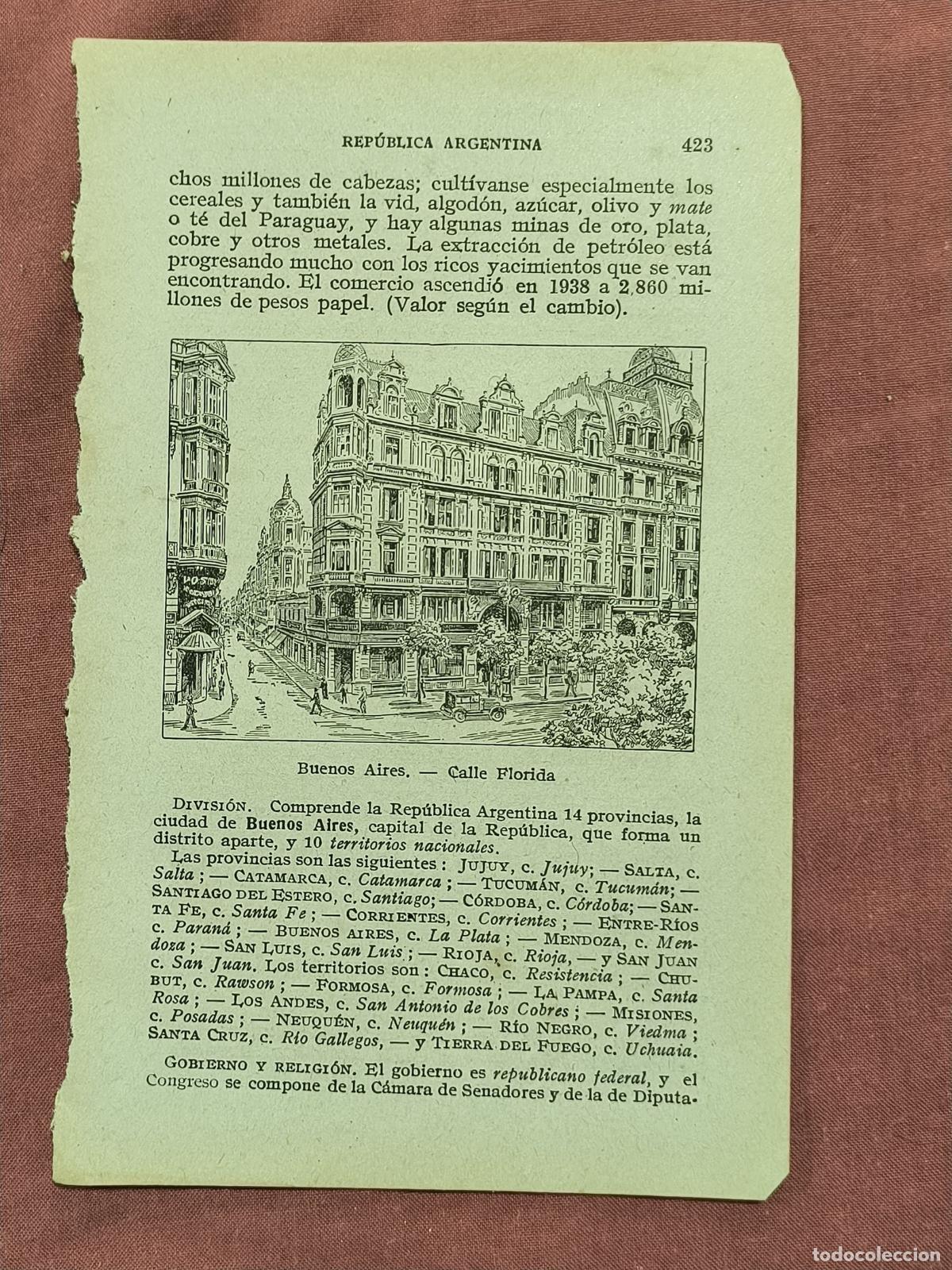 Colecionismo: Antiguo Grabado Buenos Aires Calle Florida &ndash; Argentina Vista Urbana Coleccionismo