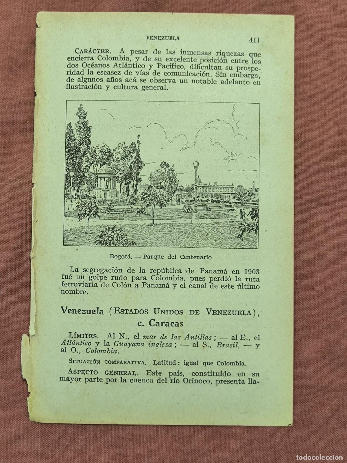 Colecionismo: Antiguo Grabado Caracas Parque del Centenario &ndash; Venezuela Coleccionismo