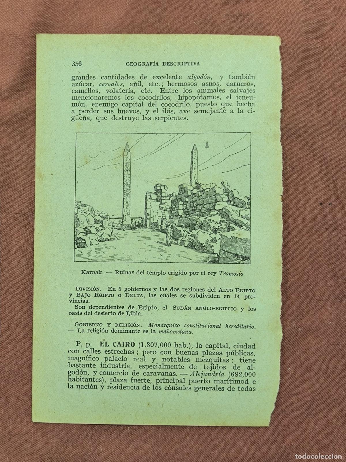 Sammelleidenschaft Papier: Antiguos Grabados Kartum y Canal de Suez Port Said &ndash; Egipto Coleccionismo