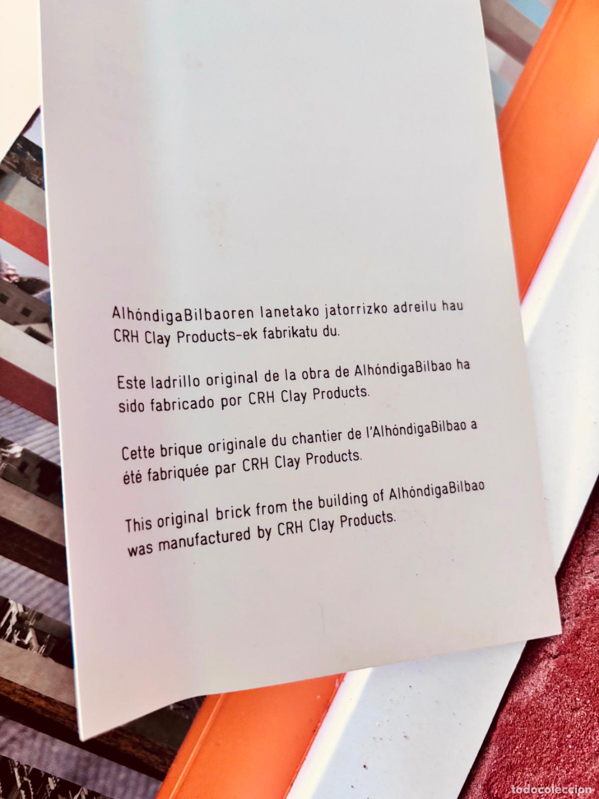 Coleccionismo: Original pieza de ladrillo Alh&oacute;ndiga - Foto 4