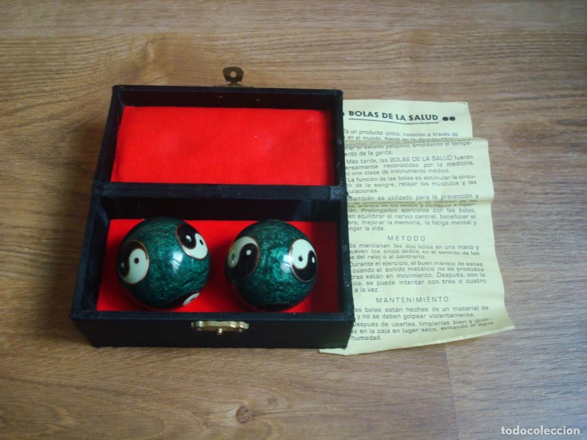 Coleccionismo: Bolas de la salud Ying Yang (incluye caja + instrucciones)