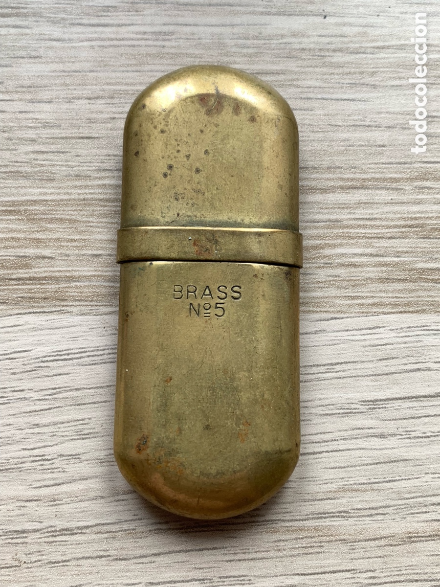 Coleccionismo: BRASS N&ordm; 5 - Antiguo mechero encendedor a gasolina