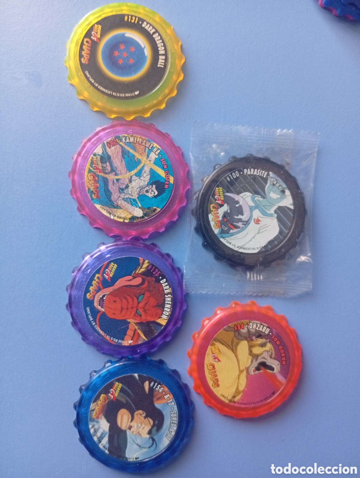 Coleccionismo: Chaps oficiales de Dragon Ball Z y Dragon Ball GT
