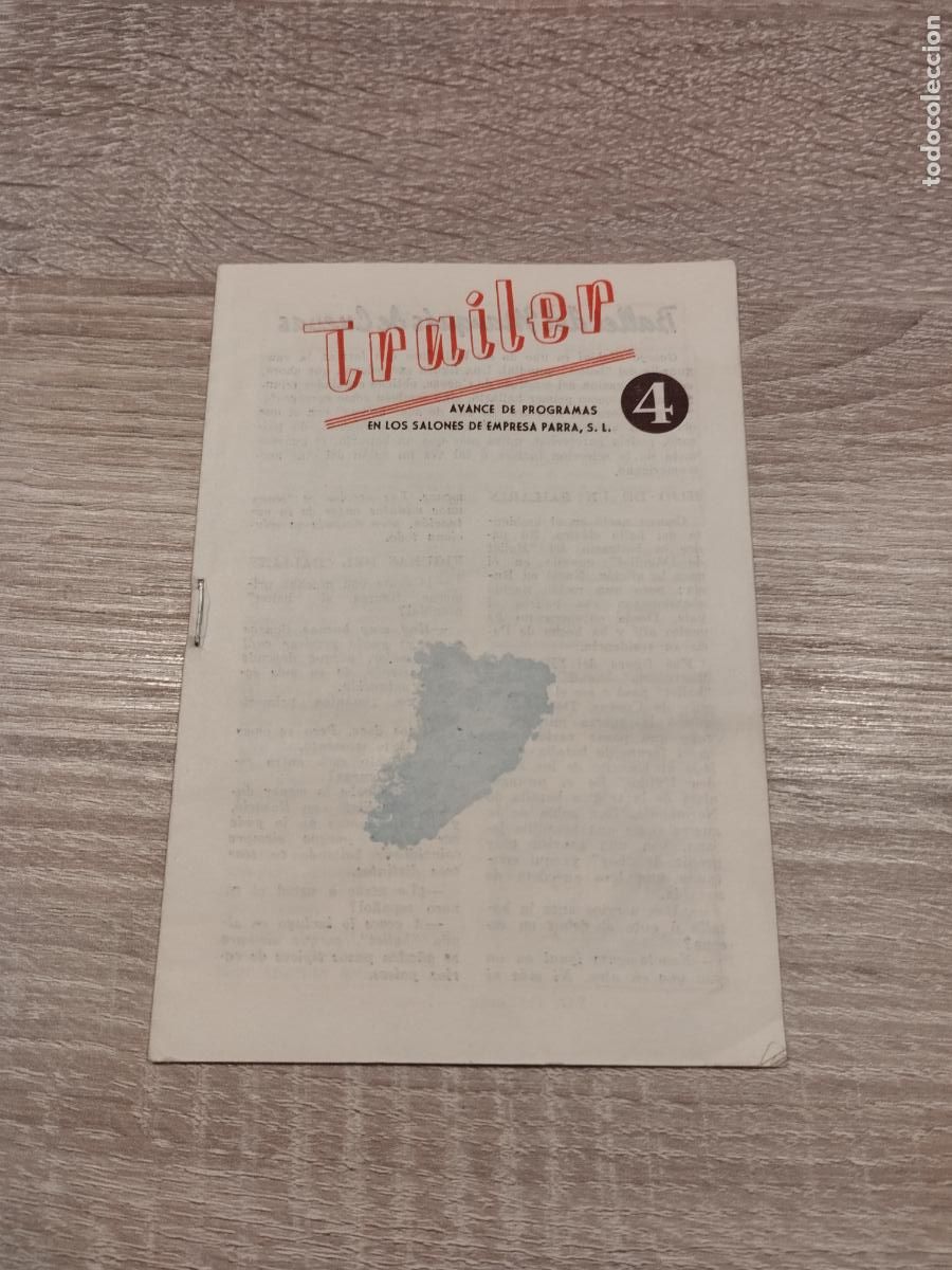 Sammelleidenschaft Papier: TEATRO N&ordm; 4. PEQUE&Ntilde;A REVISTA AVANCE DE PROGRAMAS EN LOS SALONES DE EMPRESA PARRA S.L. ZARAGOZA