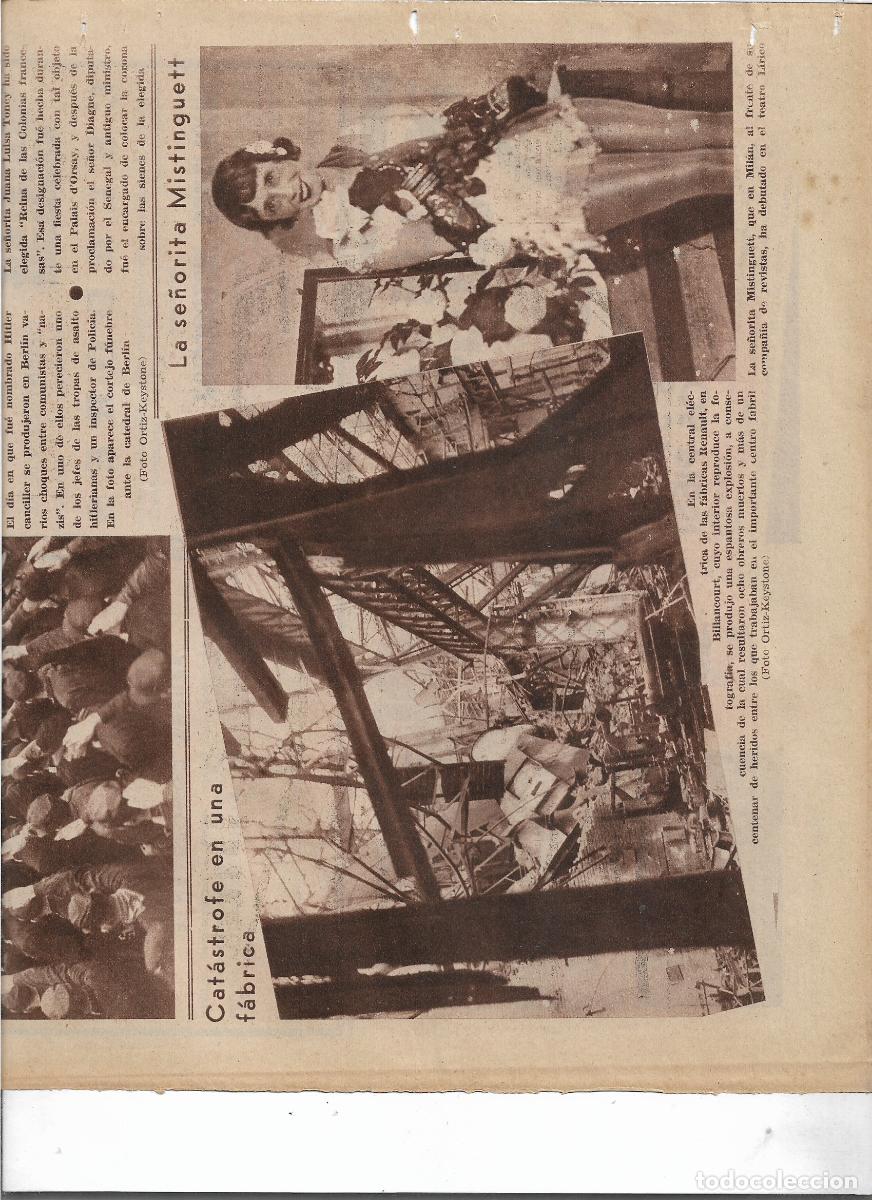 Coleccionismo: A&Ntilde;O 1933 RECORTE PRENSA INCENDIO CENTRAL ELECTRICA DE LA FABRICA RENAULT EN BILLANCOURT