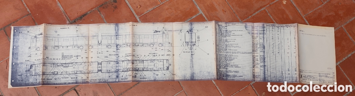 Coleccionismo: La Maquinista Terrestre y Mar&iacute;tima. Plano disposici&oacute;n aparatos el&eacute;ctricos. 1969