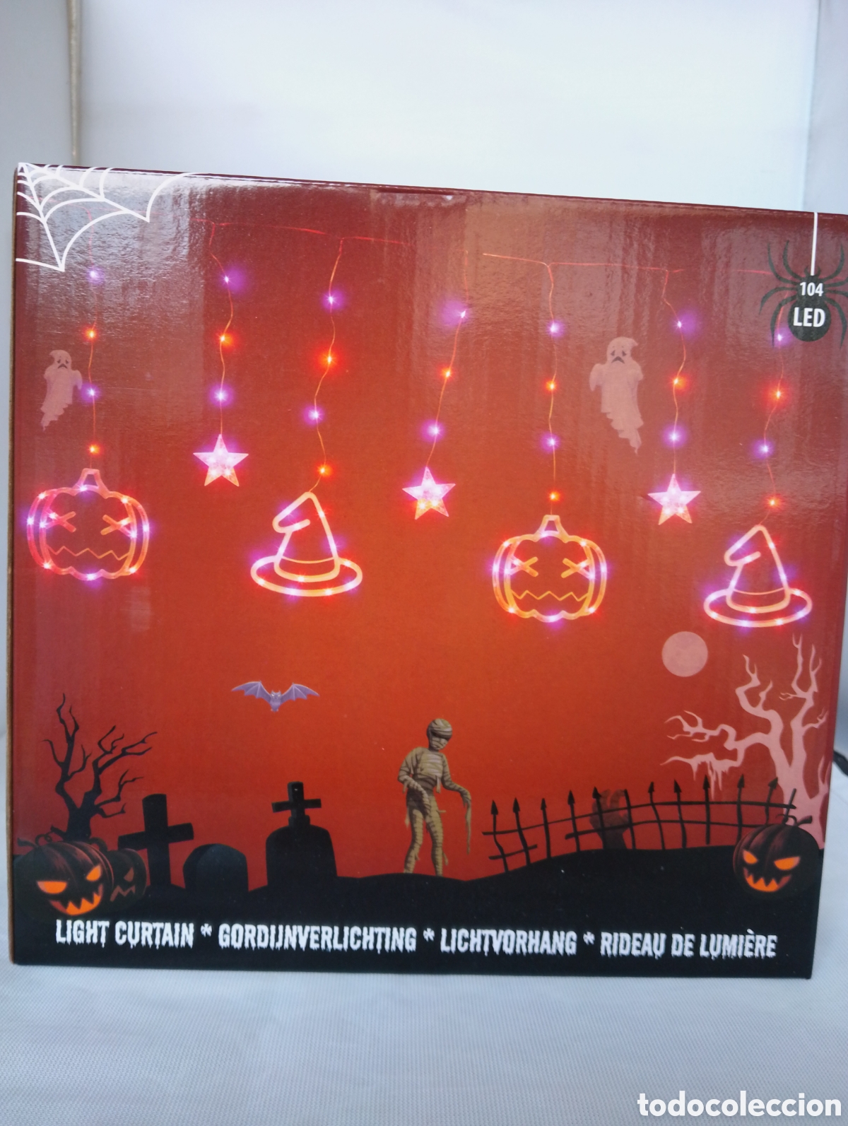 Coleccionismo: Luces 104 Leds Cortina Halloween