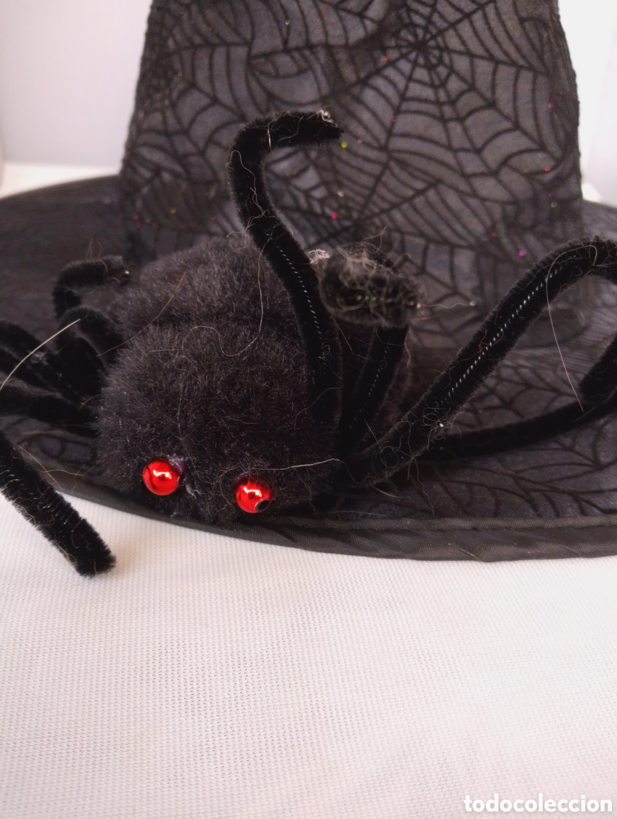 Coleccionismo: Halloween Gorro Bruja con Ara&ntilde;a