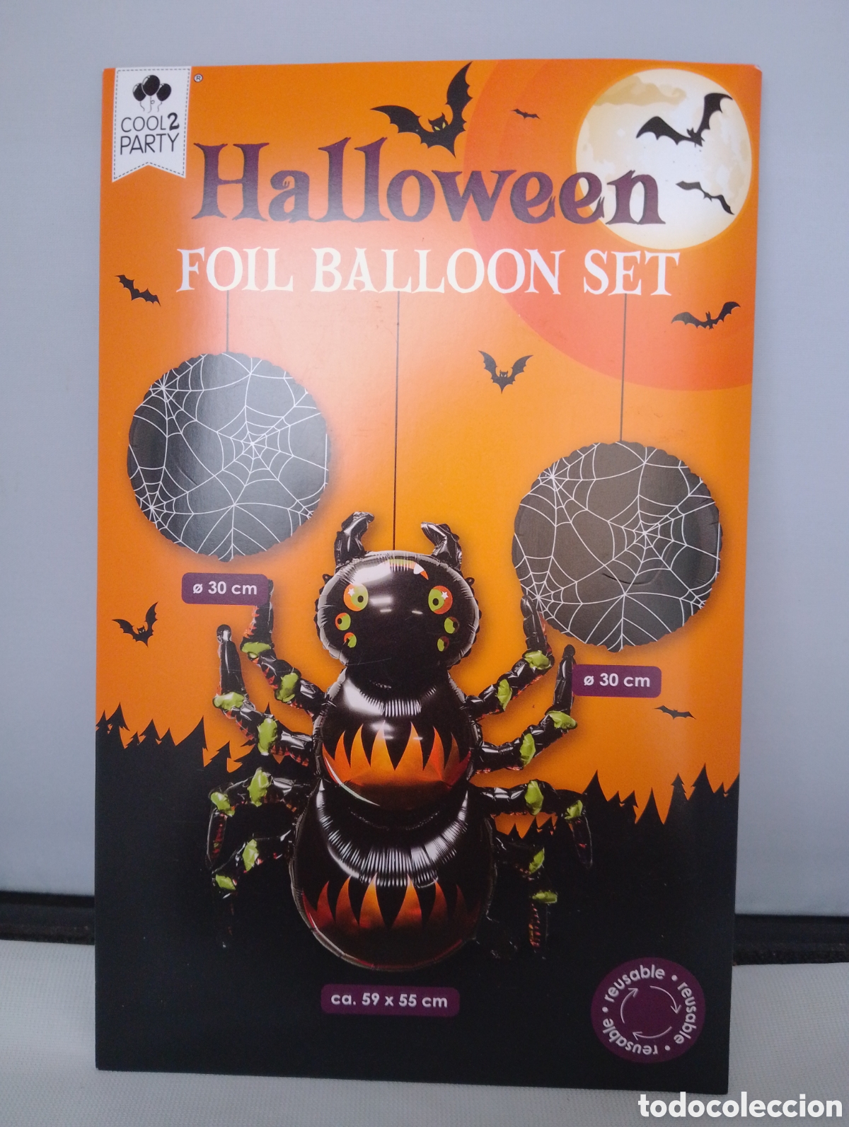 Coleccionismo: Halloween 2x Globos Papel Aluminio