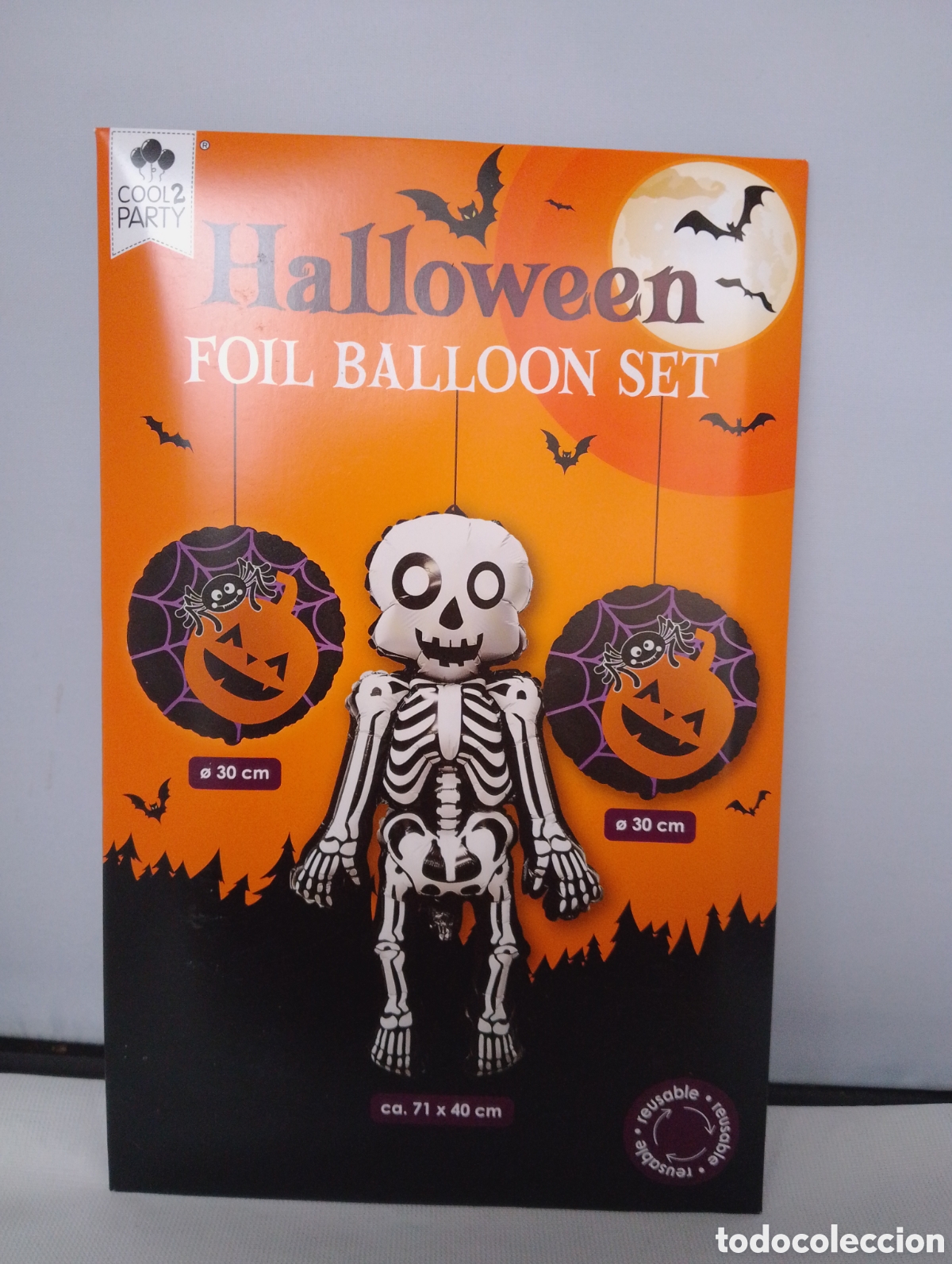 Coleccionismo: Halloween 2x Globos Calavera 30cm