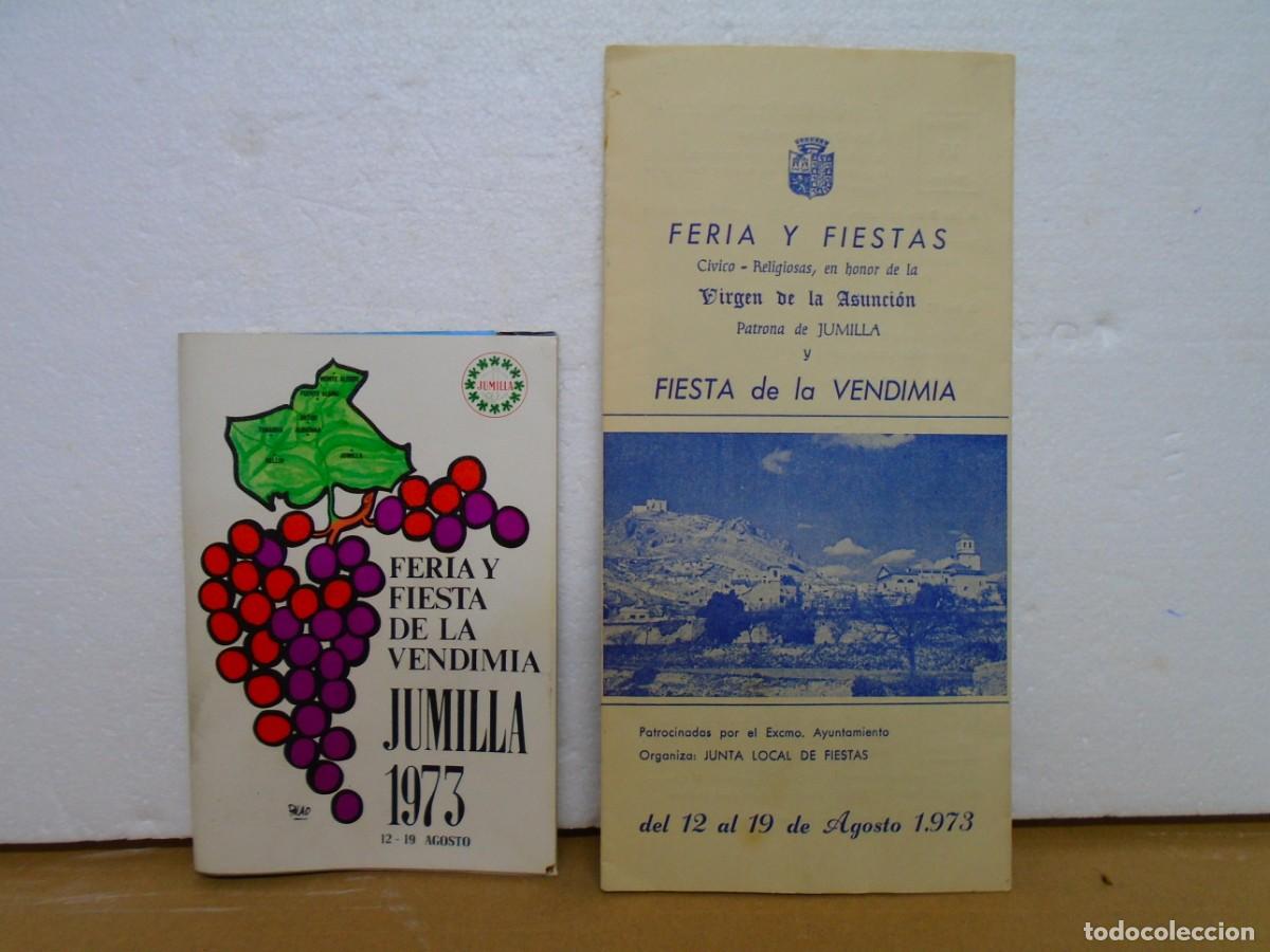 Collecting paper: JUMILLA(MURCIA)PROGRAMAS DE 1973 FIESTAS DE LA VENDIMIA.