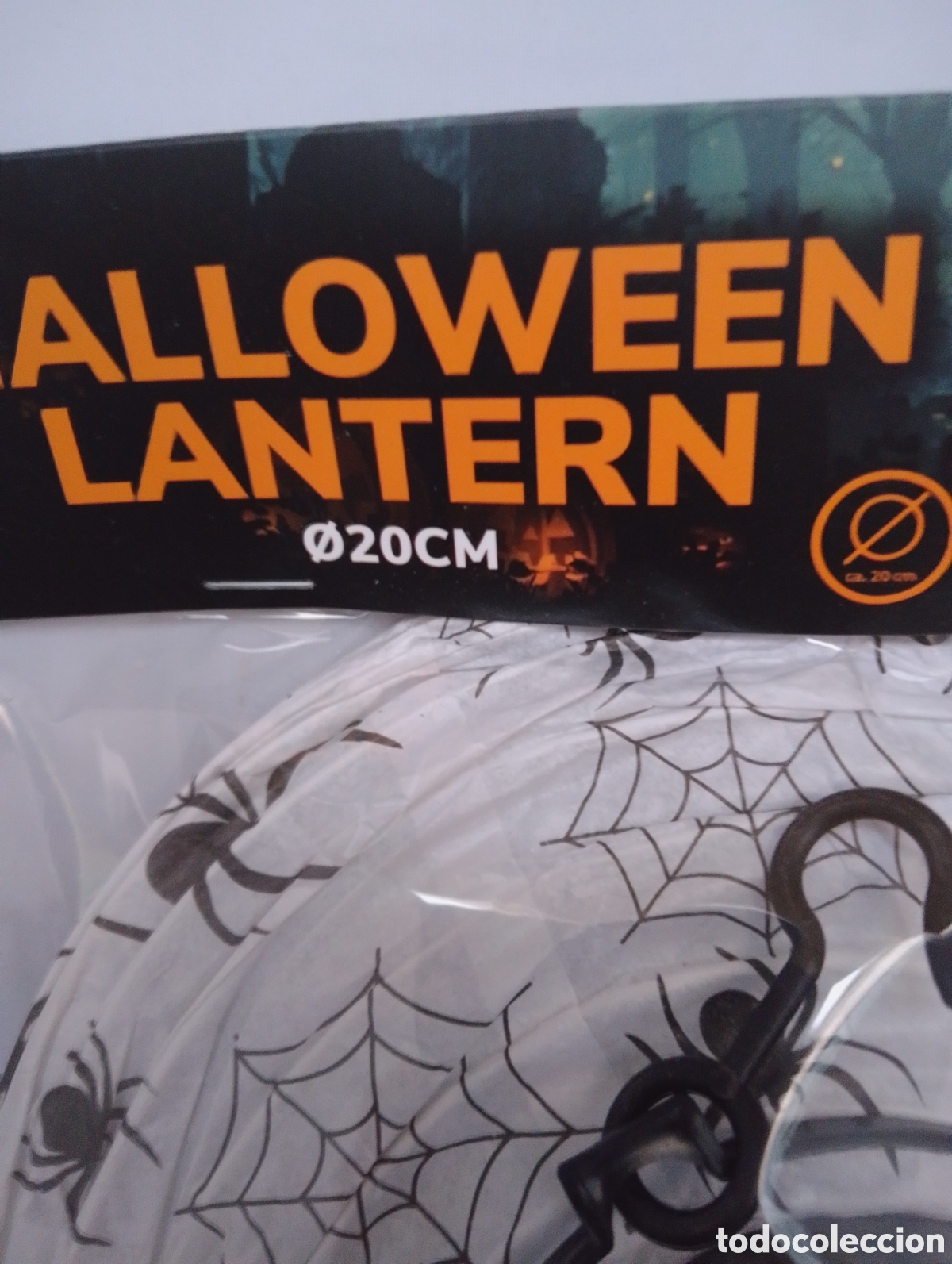 Coleccionismo: Halloween Farol Led Blanco Colgante - Foto 3