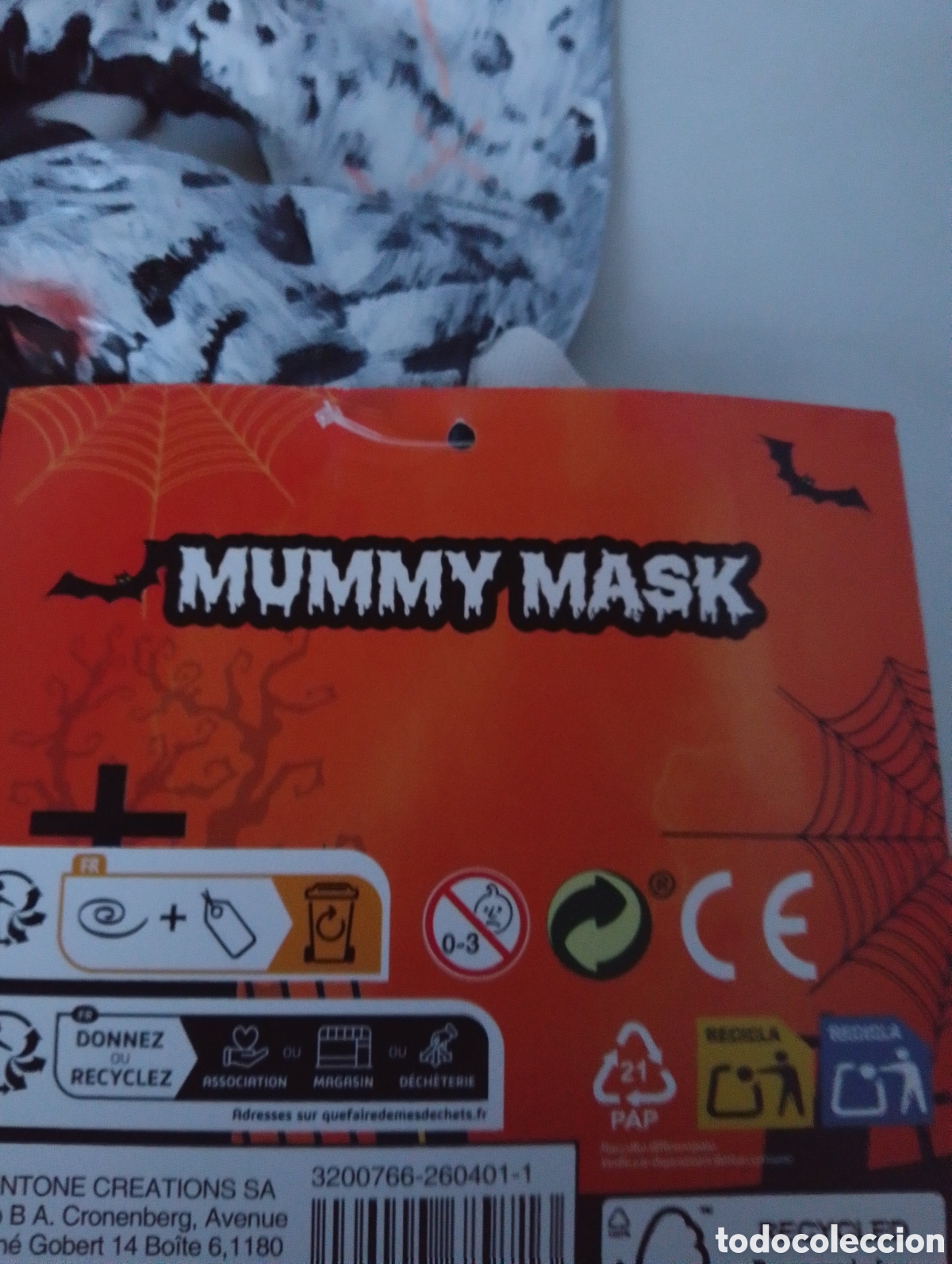 Coleccionismo: Halloween M&aacute;scara de la Momia - Foto 4