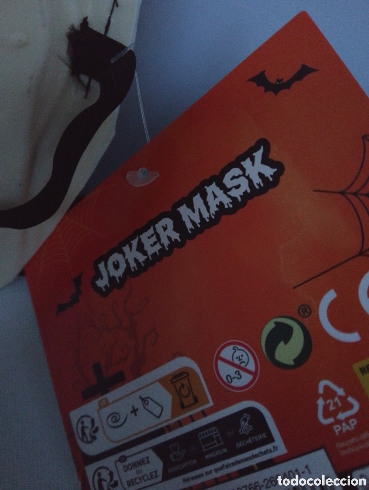 Coleccionismo: Halloween M&aacute;scara del Joker - Foto 3