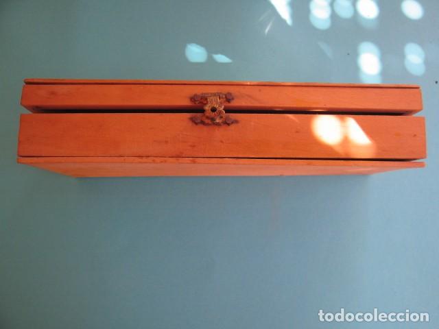 Coleccionismo: Estuche escolar madera antiguo 1940 - Foto 2