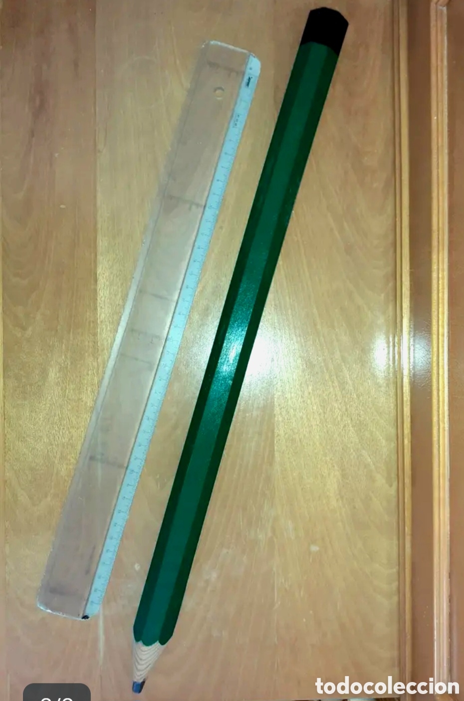 Coleccionismo: L&aacute;piz gigante de madera de 50 cm. de longitud - Foto 2