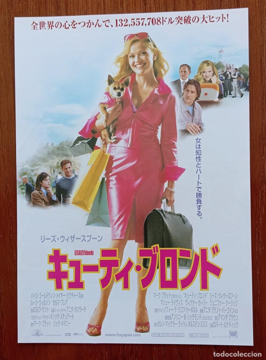 Coleccionismo: Gu&iacute;a japonesa programa flyer japon&eacute;s UNA RUBIA MUY LEGAL. Reese Witherspoon, Luke Wilson. JAP&Oacute;N