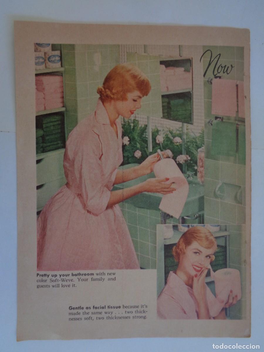 Colecionismo: HOJA DE REVISTA CON ANUNCIO DE PAPEL IGIENICO NOW , ESTADOS UNIDOS , EN INGLES . A&Ntilde;OS 50