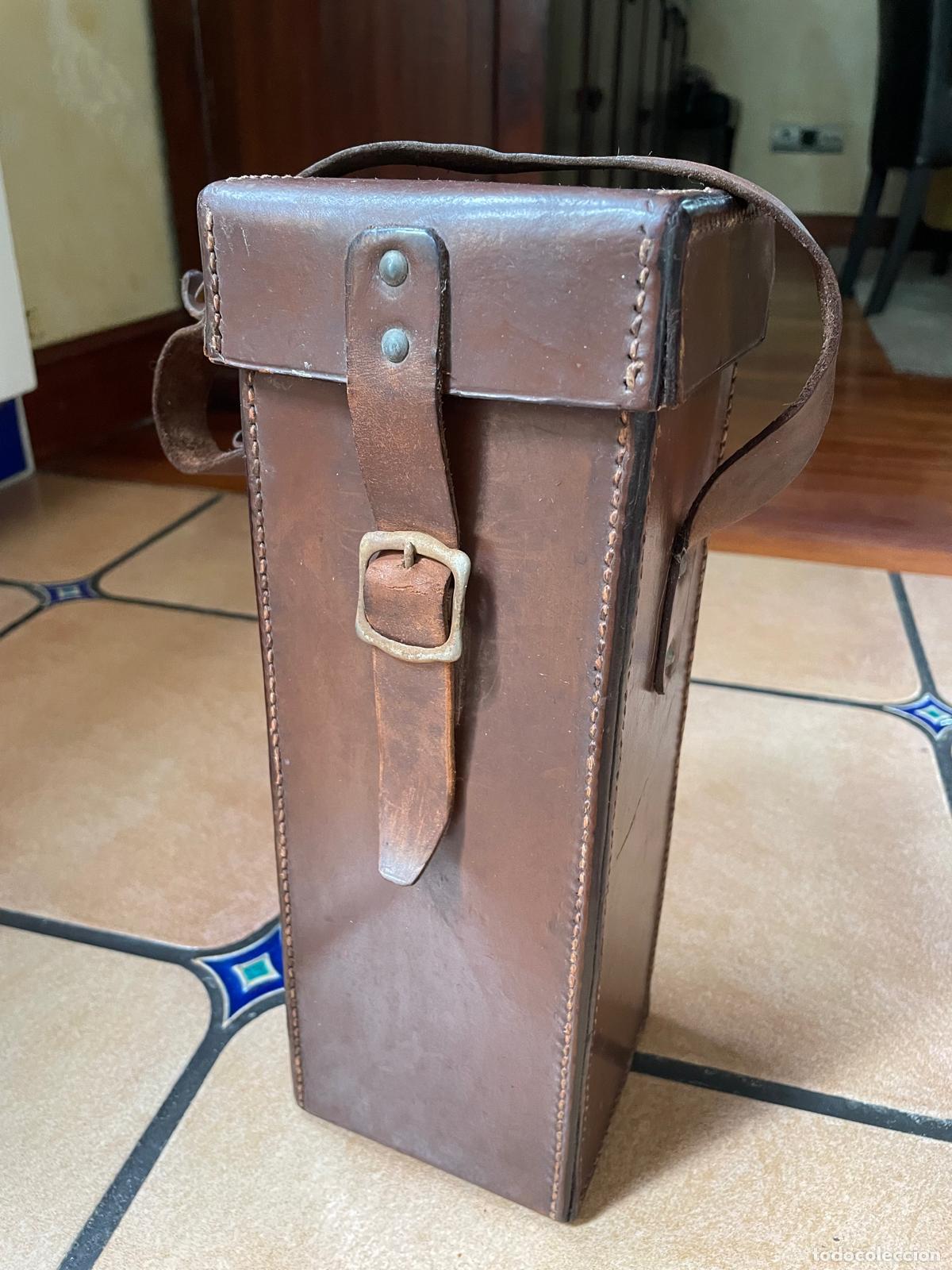 Coleccionismo: CAJA CUERO CON TERCIOPELO - Foto 1
